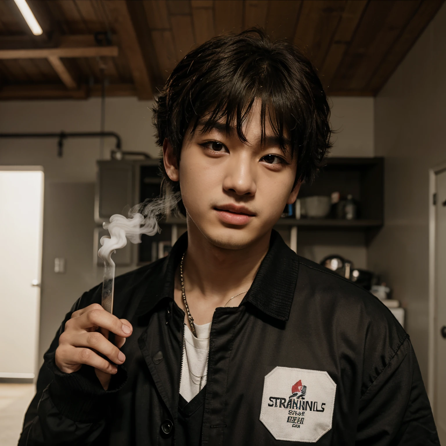 Straykids bang chan smoking