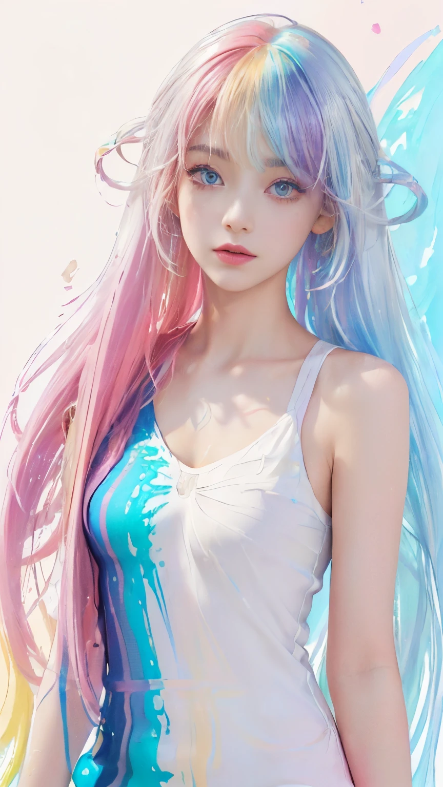 A close up of a person with long hair and a dress - SeaArt AI