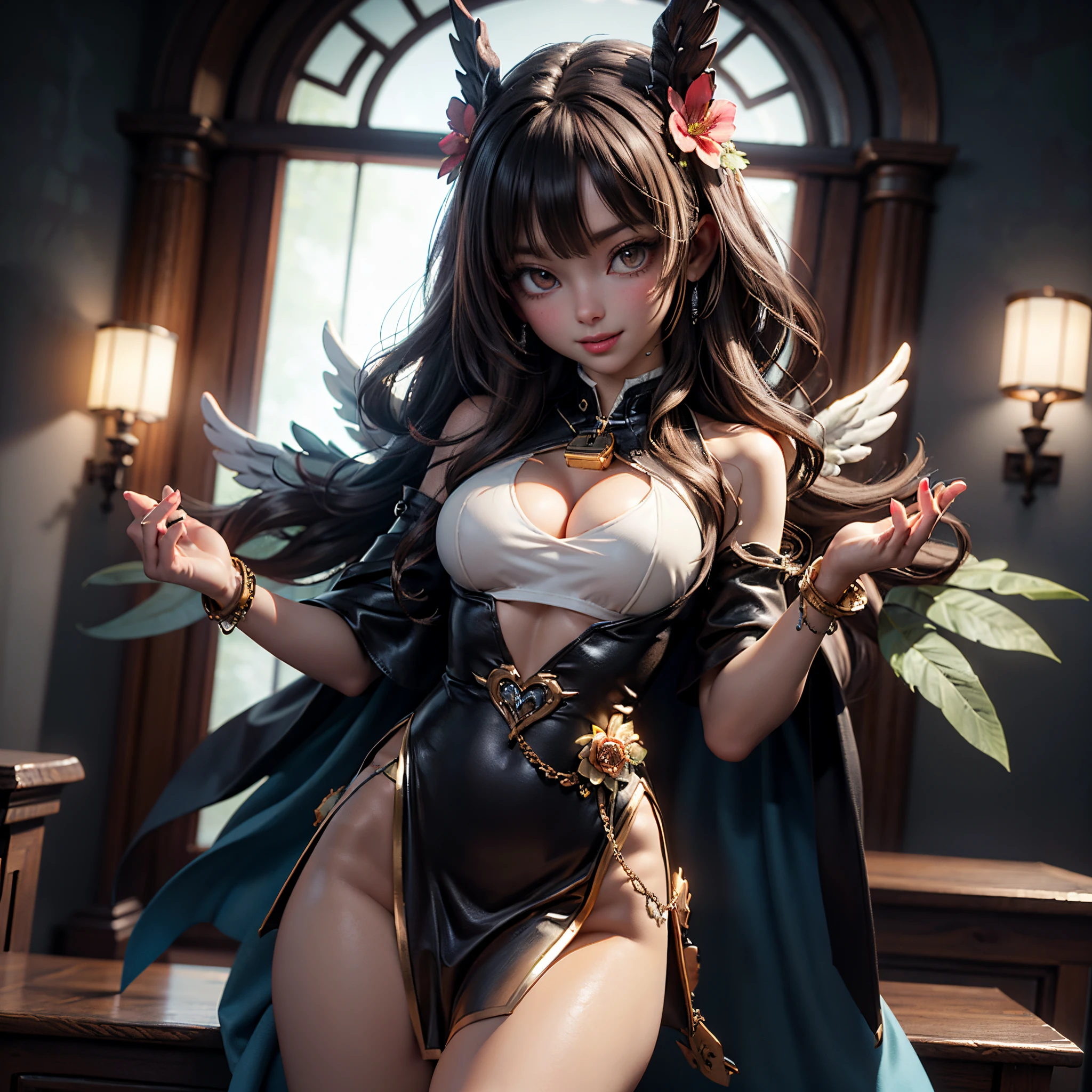 Dreamlikeart:0.8 redshift:1.1 analog:1.1 glossy_sexy_bimbo:1.1 studio_ghibli:0.8 (warm backlit lighting)++(dark tone)++hasselblad 45_degree gigapixel Masterpiece ultra UnrealEngine5 Sun deep path equirectangular_360 raspberry Beholder🎈🍦🍹❤ ultra_sharpness focus symmetrical Arch-Angel surmounted wings surrounded intertwined feathers Dazzling Valkyrie-Wings "Heavy Metal" Will-o'-the-wisp iota Pixie Sprite Chibi Kindergarden India Hinduism indian_clothes Hansika_Motwani Hansika_Motwani curvaceous_young_woman Fashion Queen Goddess (Diva Fine Aristocratic athletic tanmed skin perfect obvious agate😘divine cheekbones effects reddened embarrassed ultra beautiful (bright eyes, bright eyes) redder gorgeous eyes Brown Black Turquoise Sapphire Open Mouth tongue smile Teeth👩(detailed face and eyes:1.3)(detailed lips:1.2)🎀👗⚜👒ecstatic pilot Jacket Floating fringe lazuli pearl Cape Levitating Shoulders-Off blouse white dentelle clavicules papillotes satin orange reveal breasts felt corsait yellow saffran spinel thick leather skirt amples nombril size revealing heart belt_chastity cadena pubic scarlet pubis-hairy obvious silk indigo silver gold padlock thighs legs garters gothic inox👡💅)🎪🎢🎡🎠forest global luminescence saturate Sunlight volumetric Cinematic lightning contrast meticulously intricate ultra_high-details ultra_high-quality max ultra_high-def ultra_photo-realistic optimal ultra_high-res cgi vfx sfx accurate reflex vivid color-coded improved Octane-rendered UHD XT3 DSLR HDR romm rgb pbr 3dcg fxaa blu-ray enhanced fkaa txaa rtx ssao opengl-shader glsl-shader post-processing post-production cell-shading tone-mapping onyx marble ruby Sundrop mannequin armor opal chain chrome flat bands tin lys emerald plasma Tourmaline lava magic fire summon milkweed incandescent crystalline creature viceroy monarch conjuration flowering butterfly Hearth invocation strange monster church floraison crux tattoo sex naked nsfw varied multi etc. --v 5.2 --s 1000 --c 20 --q 20