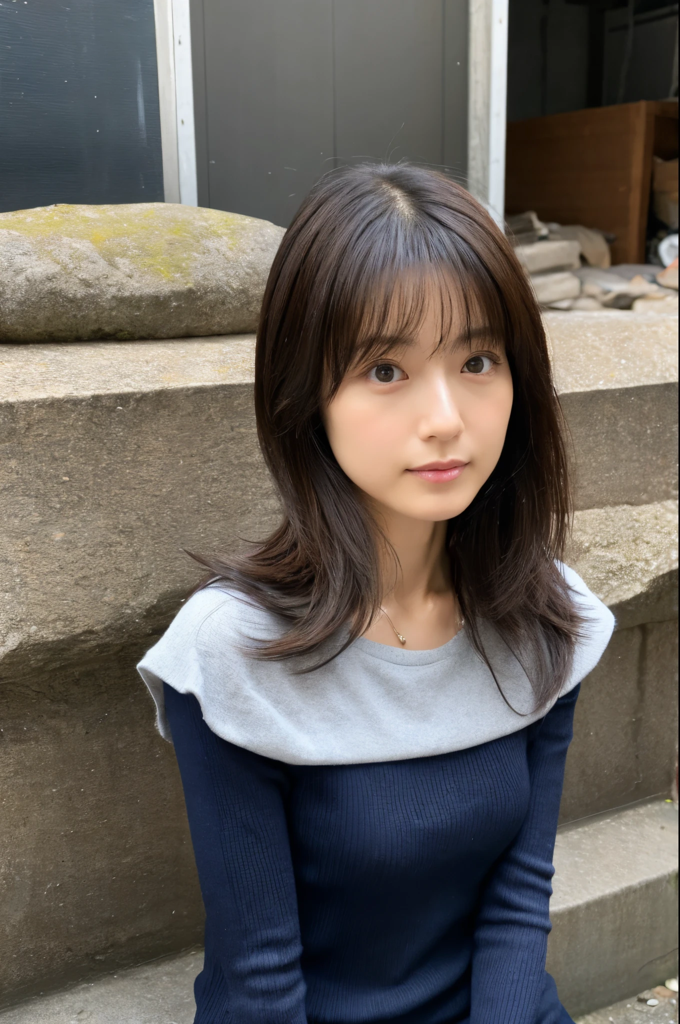 (High reality photograph, high resolusion, detailed face, detailed eyes, various angle) Japanese lady, 40 years old, cute face, skinny figure, very skinny waist, various hair style, various tight clothes, standing in a various place, full-body photo