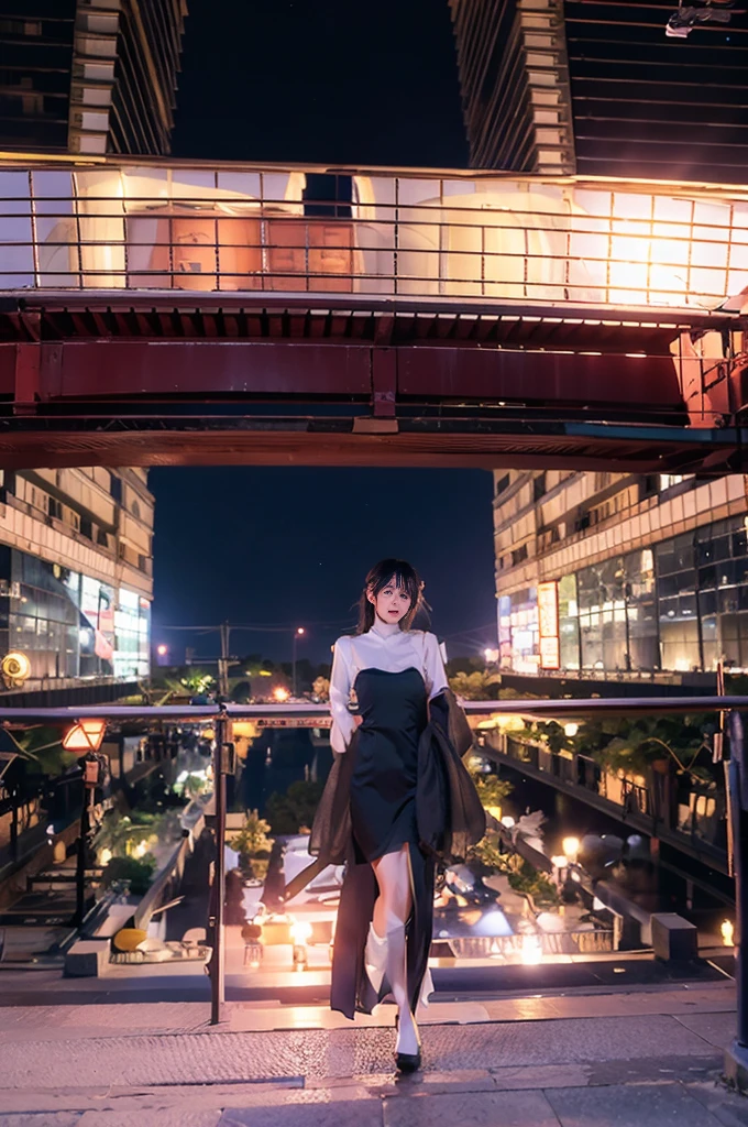 tmasterpiece, Train passes through body of water on railroad tracks, Bright starry sky. Romantic train, Xin Haicheng pictures, pixiv, concept-art, Lopfe art style, reflector. author：Xinhaincere, lofi art, beautiful anime scenes, Anime landscapes, Detailed view – width 672, Makoto Shinkai's style, Makoto Shinkai's style, Enhance details.