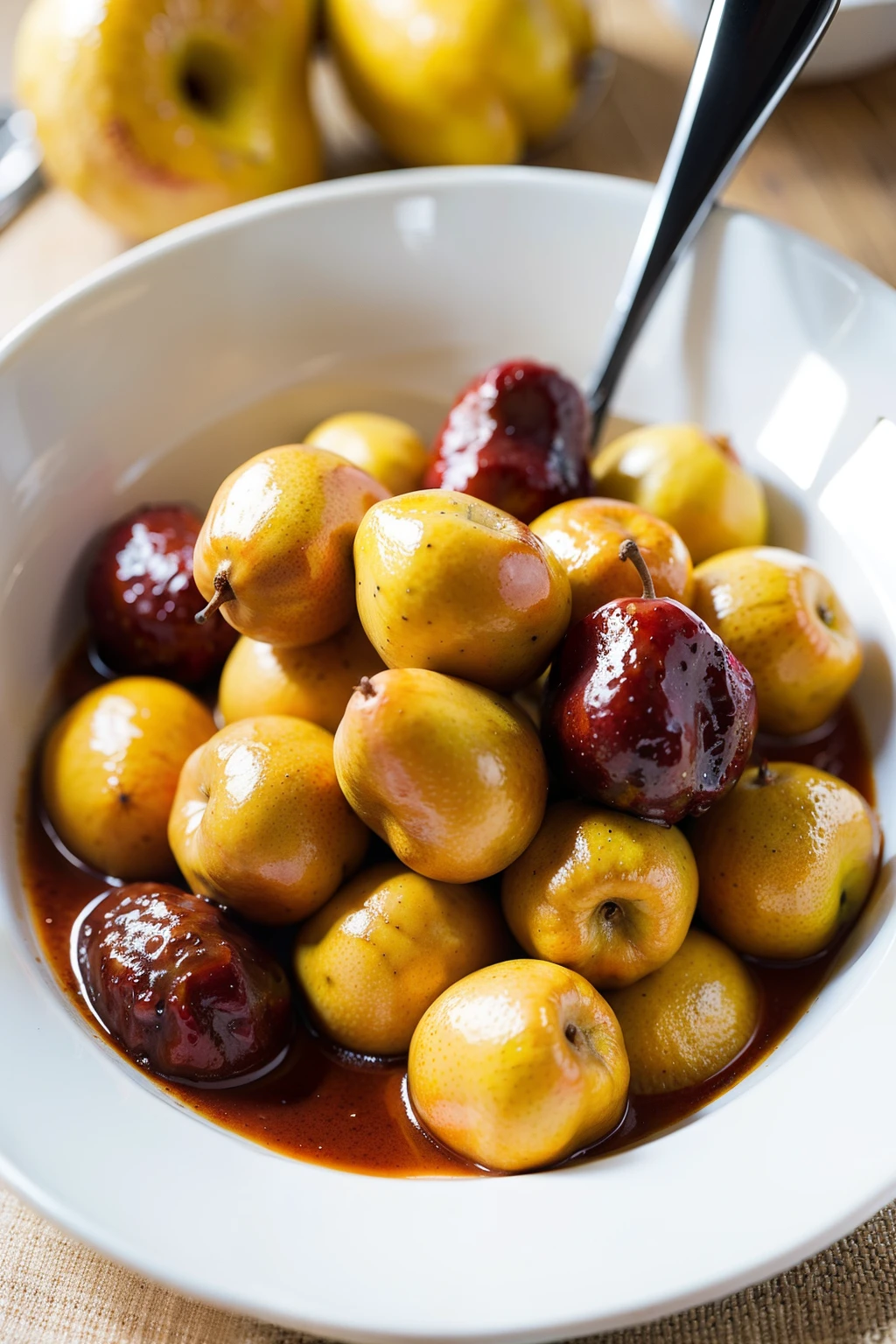 style of anime,adolable,Rich in color,Roasted pears