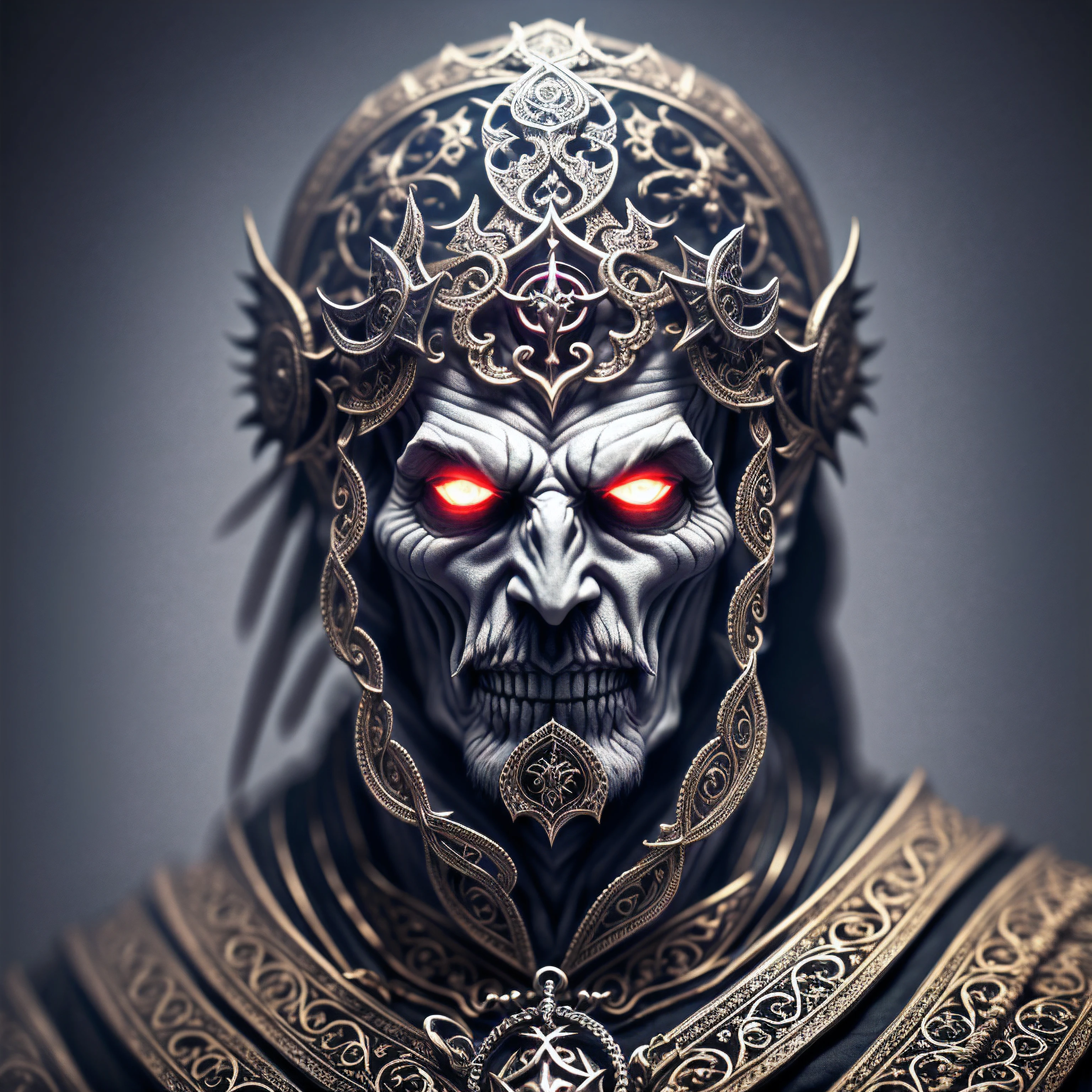 (extremely detailed 8k wallpaper), a medium shot photo of a fearful necromancer, intricate, high detail, dramatic --auto --s2
