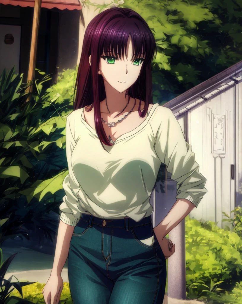 Shinkai Makoto style,Anime girl with green eyes and a white shirt standing on the sidewalk, Seductive anime dick girl, anime visual of a young woman, Anime Best Girl, anime girl with long hair and green eyes,, Seductive anime dick girl, nffsw,hiquality,Connect ticker and 8K, hight resolution,Very detailed CG, High quality shadows, Detail Beautiful delicate face, Detail Beautiful delicate eyes,BREAK(Wallpapers with highly detailed 8K),(Highly detailed CG 8K wallpaper),Makima (chain saw man),Sukasaha (Fate/grand order),Shimohira Reihua ,Hi-Res,Very delicate and beautiful CG illustration,top-quality,beautiful thigh,big breasts thin waist,(((masutepiece))), (((Best Quality))),8K,32K,​masterpiece,beautiful alluring anime woman,ultra-definition,ultra-detailliert,hight resolution,a hyperrealistic schoolgirl,masuter piece, Best Quality, High quality, High Definition, high quality texture, high quality shadow, high detailing,finely detail,A teenage girl,1girl in,High school students,Solo,Soio,Only one person,Alone,One Person,taki,Mature atmosphere,Leg length,neat and long legs,8 Head Body,stature:171cm,Mature girls,Reddish-purple hair,Reddish-purple hair,Purple hair,cassis colored hair,silky and smooth hair,Colorful hair,Straight hair,Smile,Cool Beauty,Beautuful Women,Neat face, Beautiful realism,Seductive look,Bewitching look,serene expressions,beautiful hairl,She wears a necklace around her neck,Necklace,bead necklace,magatama accessories,A slight smil,Colorful eyes,green colored eyes,Jade-colored eyes,beautidful eyes,Bright eye,Delicat eyes,Eyes Like Gems,Jade Eyes,Hanging eyes,(Green eyes:1.5),Seductive face,Watching the viewer,Model photo,simple background,Black hair, longeyelashes, lightsmile, Reddish-purple hair, cassis colored hair, Hairpin, lightsmile, Seductive smile, Jade-colored eyes, PUPILS SPARKLING, Hanging eyes, multicolored eyes, Anime style, Hyper-Realism, Realism, Anime, 8K, Super Detail, ccurate, Best Quality, 16 K, Anatomically correct, ccurate, nffsw, 16 K, hight resolution, Best Quality,parka,Plain clothe,((Black Lowrise Skinny Long Jeans)),hooded sweatshirt,((Sweatshirt)),stroll,Building Street,Sunlight,blue-sky,stroll,Bustling street,during daytime,Walking,takeout,out,