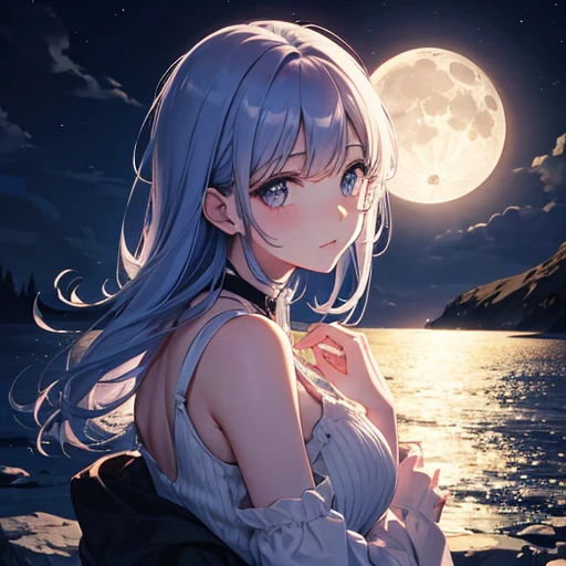 The moon is beautiful, isn't it? Can I cry a little??