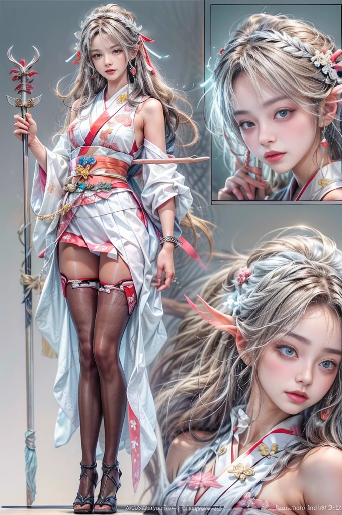 (Photoreal Stick:1.4, masutepiece:1..3, 8K), top-quality, masterpiece, 超A high resolution, Perfect dynamic composition, Professional camera work, Grow Light Effect, Mystical portrait, Cinematic Light, Highly detailed skin and facial texture:1.3, The ultra-detailliert, A detailed eye, (Ride the White Dragon, carry a long noble staff), (myterious:1.3, Fanciful:1.2, tradition:1.2, legends:1.2, majestueux:1.2), 1girl in, 25-years old, cute and sexy slim goddess, Fair skin, (A slight smil:0.9, Totally captivates you:1.0), (japanese miko costume:1.3), (voluptuous breasts:0.9), (Backshots, Calm pose), (Beautiful blue eyes, Eyes that feel beautiful eros:0.85), Sexy face:0.4, (A mouthfeel that feels beautiful eros:0.85), ((Too cute beauty:0.9)), Fantastic background