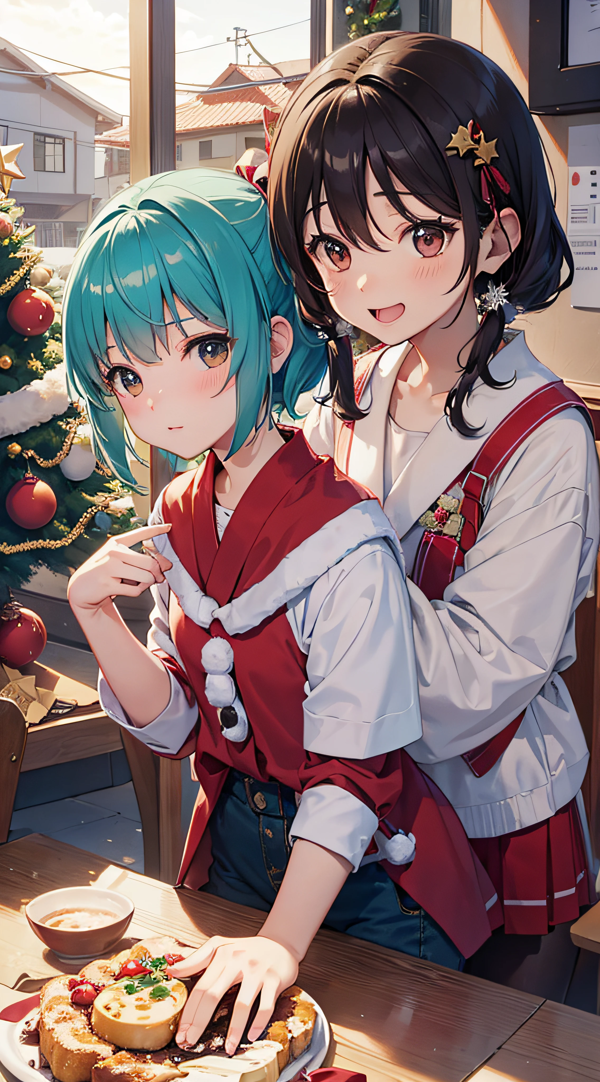 Rio and Yuki live in a small town.、I can't wait for Christmas.