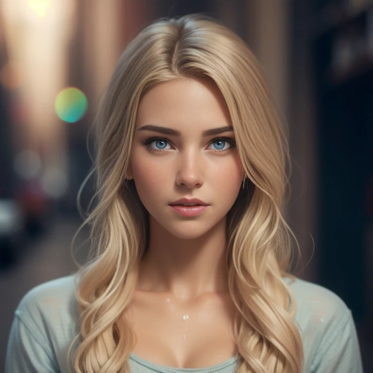 (best quality, master part:1. 2), ultra-detailed, beautiful sweet woman, Ana, Frozen, upper body, Front on, Looking at Viewer, blonde hair, wearing turtleneck shirt, shirt button came off , cleavage, Interior, voluptuous body, wide hips, matured body, large breasts, navel, perfect eyes, blue eyes, very beautiful, pale skin, (upper caucasian with open waist, hard nipples), (Wet micro bra), (shaved, groin ), pixar