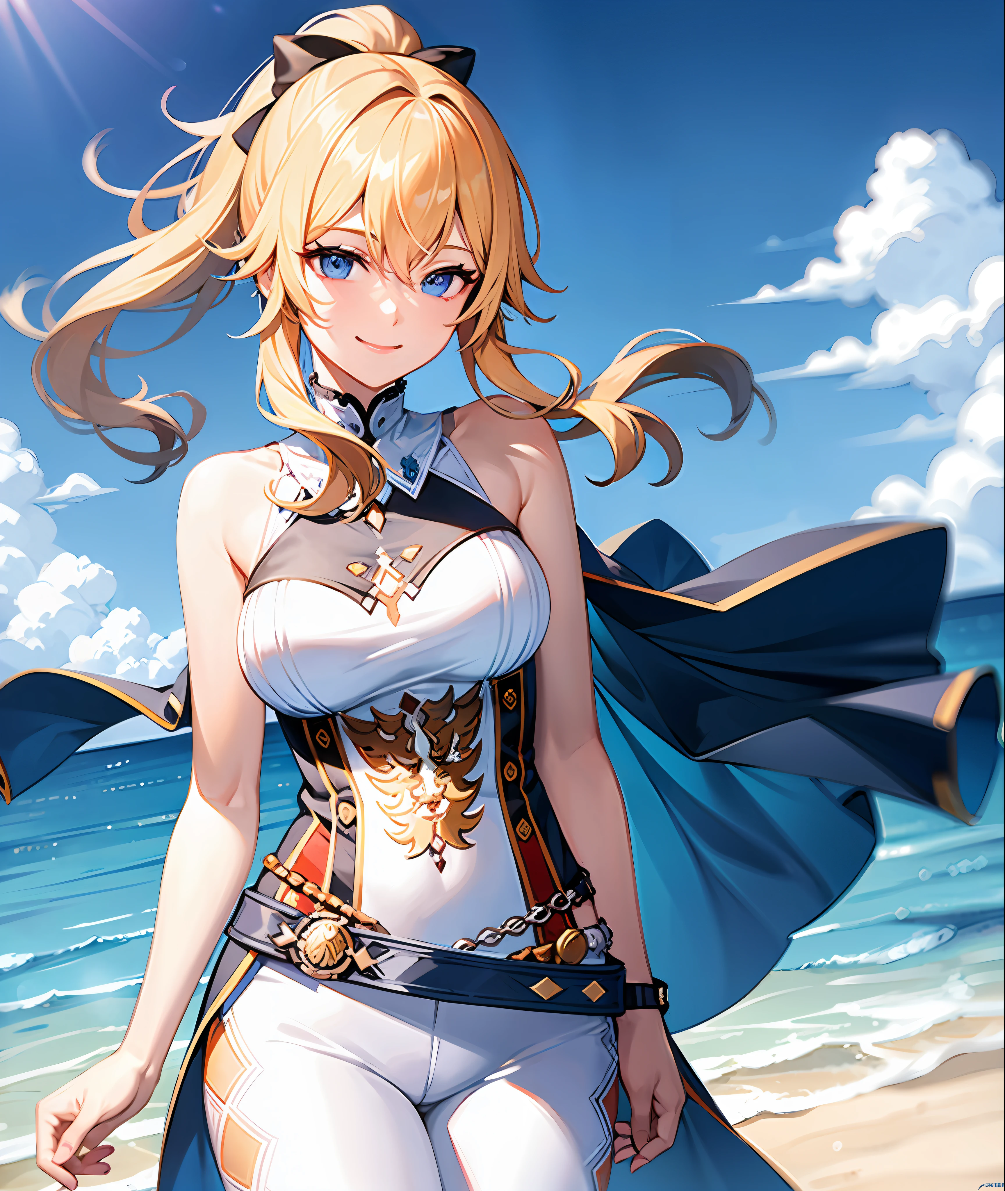 ((Top Quality, 8K,)) 1 Woman, Blonde Hair and Red Eyes Anime Girl, Anime Girl Named Lucy, Portrait of a Female Anime Hero, Female Anime Character, Zodiac Girl Portrait Knight, Artoria Pendragon, Hajime Yatate, Symphogear, Giorno Giovanna, Cornelia from Code Geass, War Maiden Suvia, Small