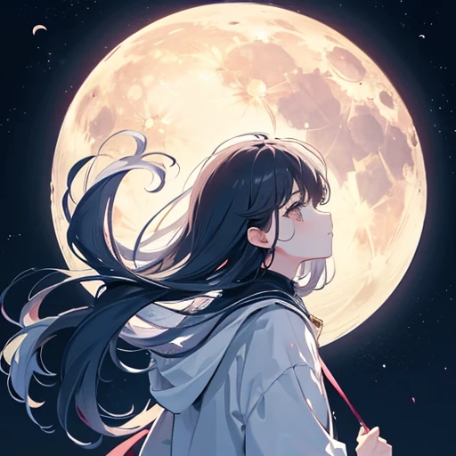 The moon is beautiful, isn't it? Can I cry a little???