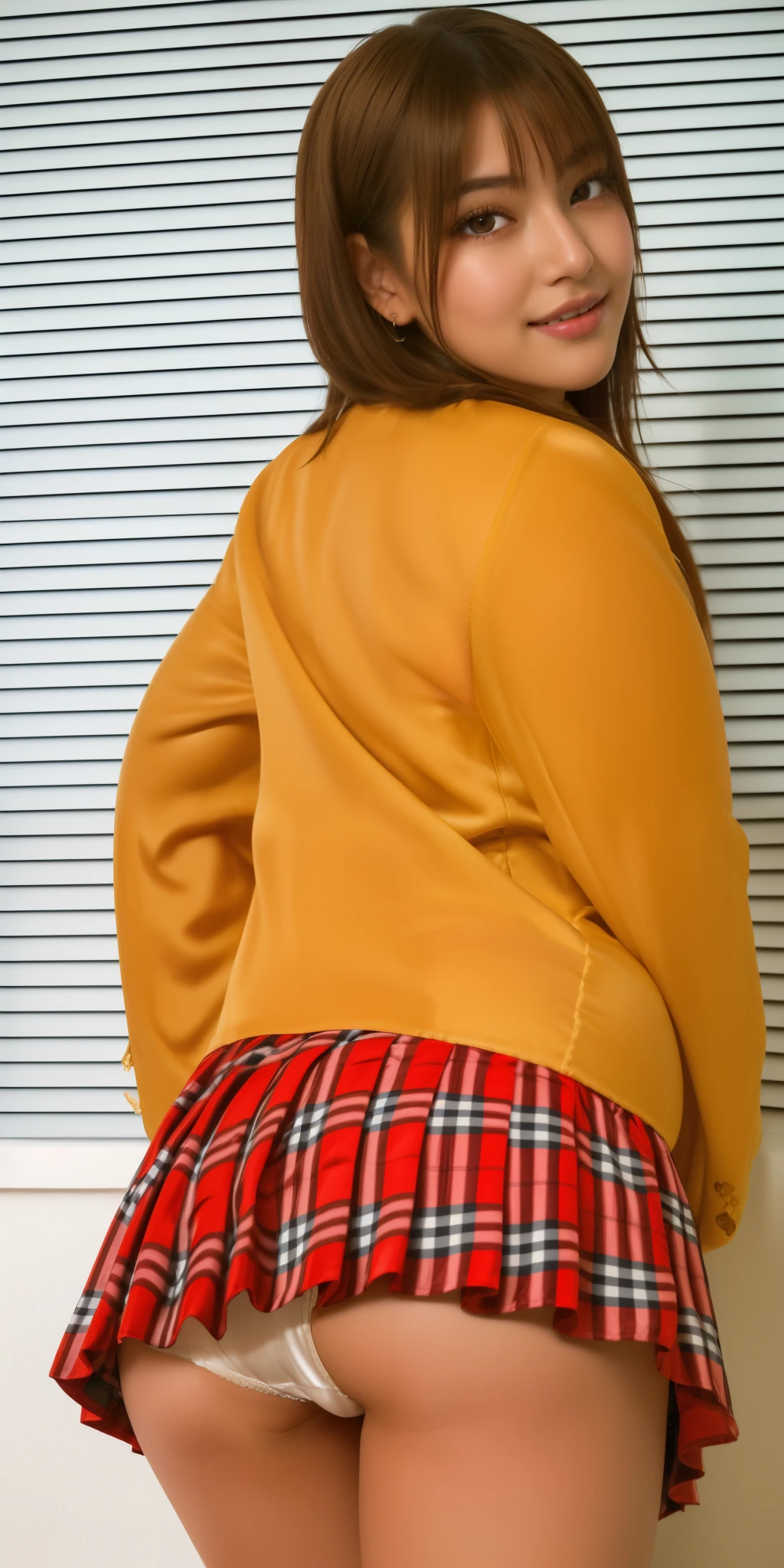 (looking at viewer:1.3),(happy smile:1.1),(extremely beautiful face:1.3),(big eyes:1.3),(double eyelids:1.3),(tight panties:1.3),(fleshy buttocks:1.3),(fleshy-chested ass:1.3), (big hip:1.3),(very long silky hair:1.3),(long eyelashes:1.2), beautiful lips, beautiful eyeeautiful teeth:1.2),(sexy panties:1.1),(realistic silk panties:1.2),(white panties:1.2),(detailed panties:1.3),( girl:1.2),32K,masterpiece, Raw photo, (detailed fingers:1.2),Best Quality, photorealistic, highly detailed CG Unity 32K wallpaper, intricate detailed face, (Ultra detailed skin:1.2) super idol, clear eyes, thick thighs, drooping eyes,
