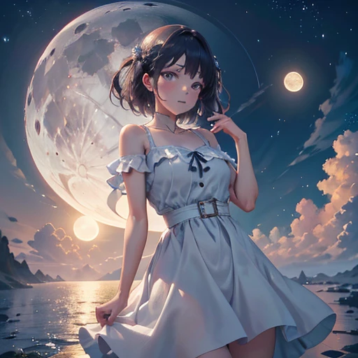 The moon is beautiful, isn't it? Can I cry a little??????