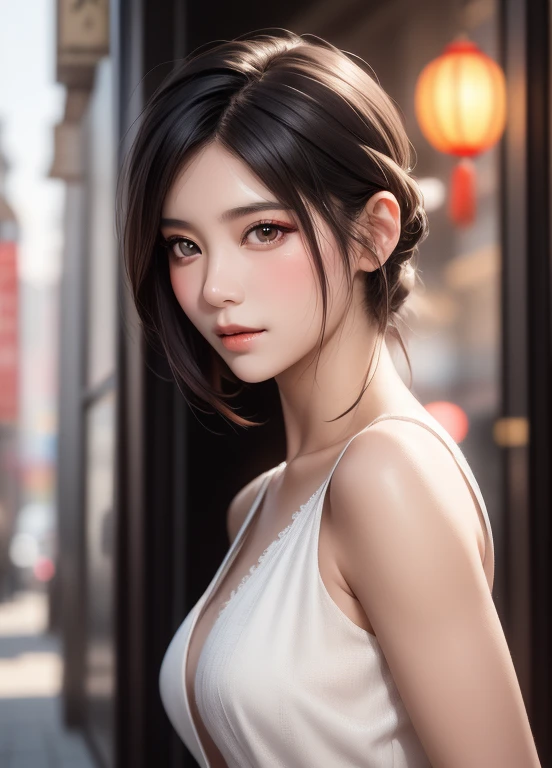 multiple sclerosis. Feder posed for photos in a white dress, Soft portrait shooting 8K, gorgeous chinese models, 奈良美智, gorgeous young korean woman, beautiful young korean woman, beautiful Korean women, 8k artistic german bokeh, Portraits are soft and low-light, Girls&#39; avatar  cute and exquisite, 8K portrait rendering