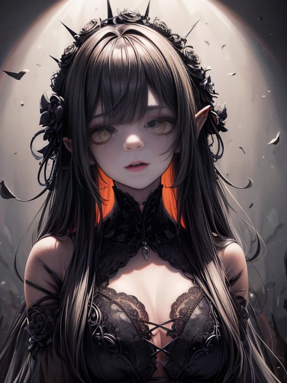 (Best Quality,4K,hight resolution,masutepiece:1.2),Ultra-detailed,Realistic,highly contrast,Halloween,Portrait,Dark,Gothic,haunting,Expressive,Colored,Moody lighting,decoration,Mask Figure,bright orange pumpkin,ominous vibe,eerie eerie atmosphere,Elements of surrealism,Attention to detail,Impressive brushwork,striking contrast,creepy,Ethereal,ghosts,shadowy,Mysterious,MACABRO,tome'It's tragic,Witch,haunted house,broody,Scary,uneasy,Undeservedly beautiful,Unforgettable fascination,persuasion,charmed,haunting,image of memories.