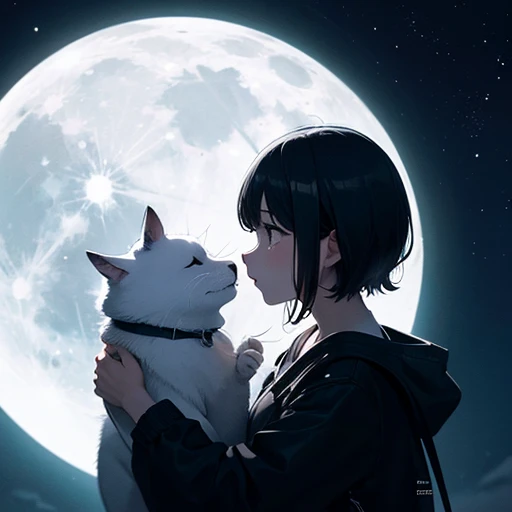 The moon is beautiful, isn't it? Can I cry a little????????