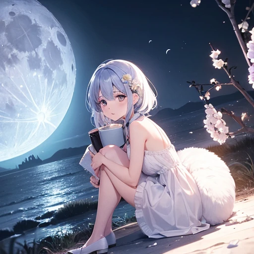 The moon is beautiful, isn't it? Can I cry a little????????