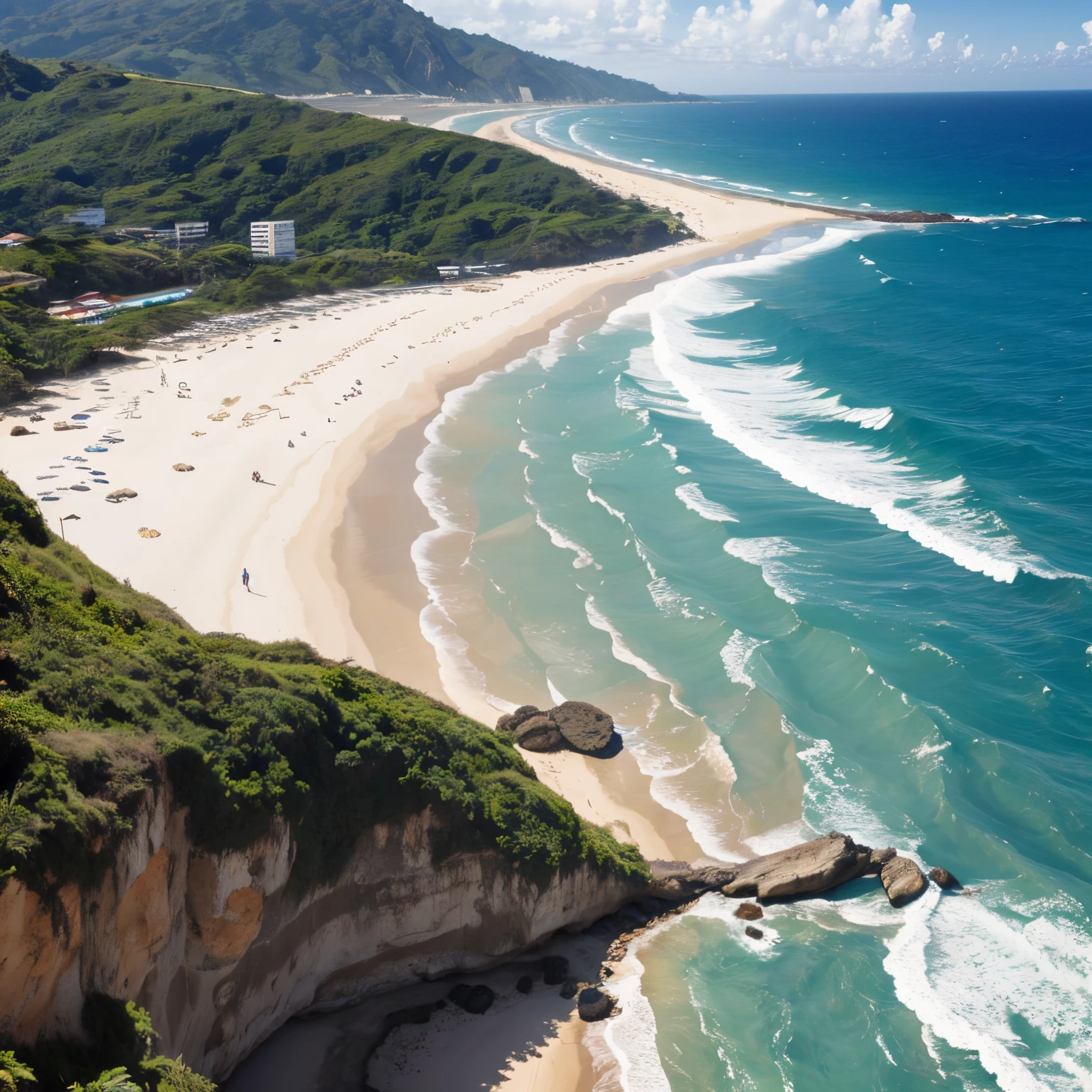 Crie uma estampa praiana para uma loja moda praia com o nome de Bela Maresia