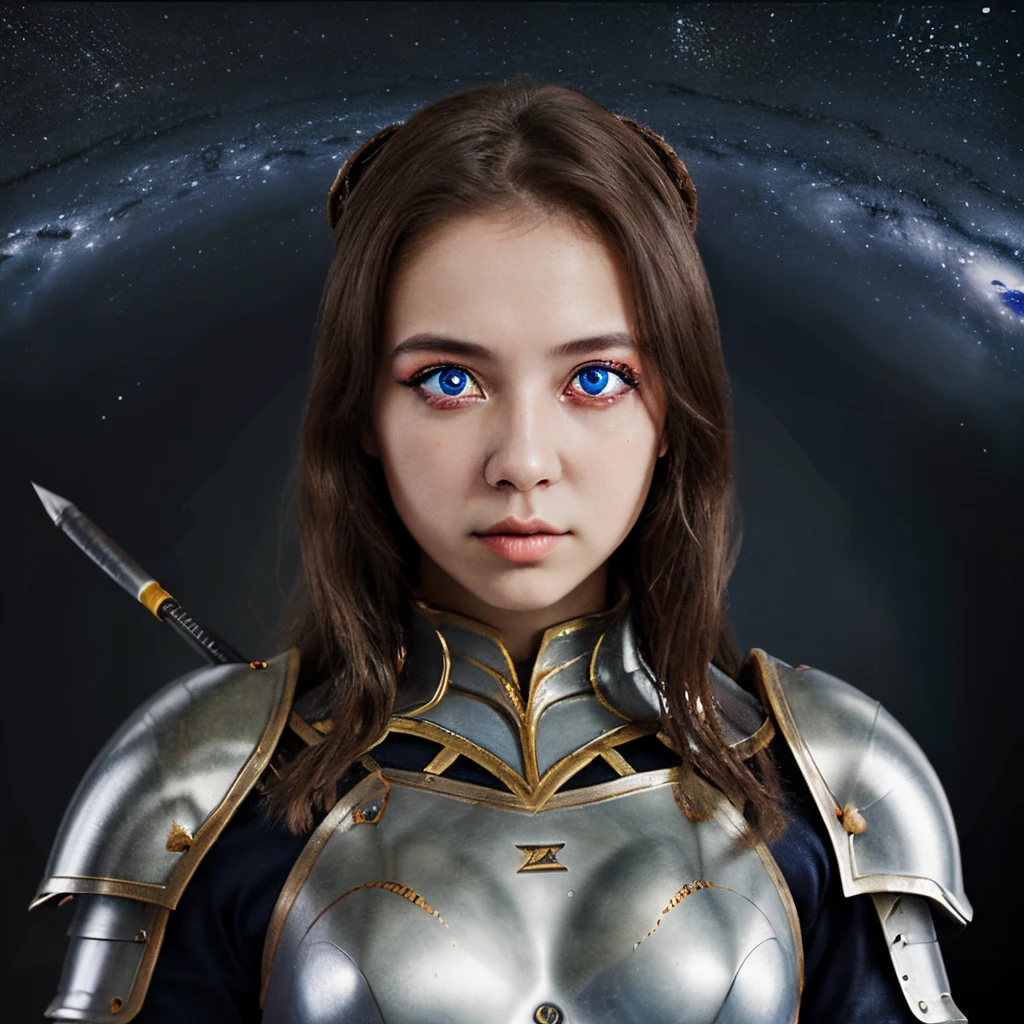(8k, RAW photo, best quality, masterpiece: 1.4), (real picture, intricate detail), ultra detail, super high, depth field, floating, 1 girl, expressionless, long hair, high neck, close-up photo, women in armor, light blue hair, helmet, leg armor, shoulder armor, long hair, yellow armor, reflection on armor, headphones, yellow headband, spark armor, white skin firm transparent vinyl, at night, when viewed from below, Aquarius armor, upright, moonlight reflection, sacred, landscape, bright ( Facial freckles: 0.1), in 8 contrast styles, in a dark studio, (riml lighting, (1.4) two-tone light, octane, unreal, dim light, (low-key: 1.3), --auto --s2