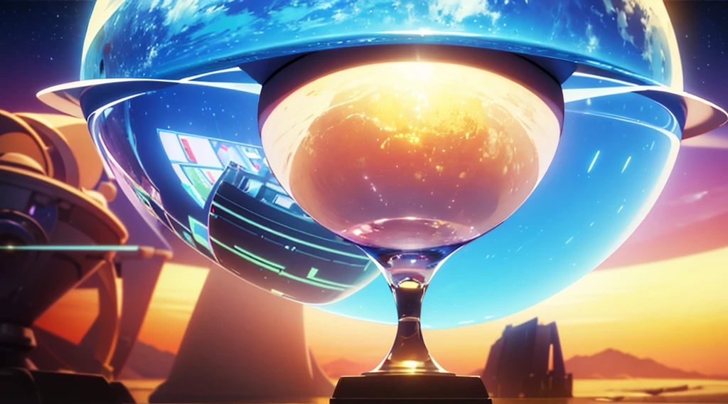 a close up of an hourglass with a planet in the background, 3 d render beeple, beeple daily art, surrealism 8k, beeple art, artgem and beeple masterpiece, 3d digital art 4k, by Beeple, 8k stunning artwork, beeple artwork, beeple masterpiece
