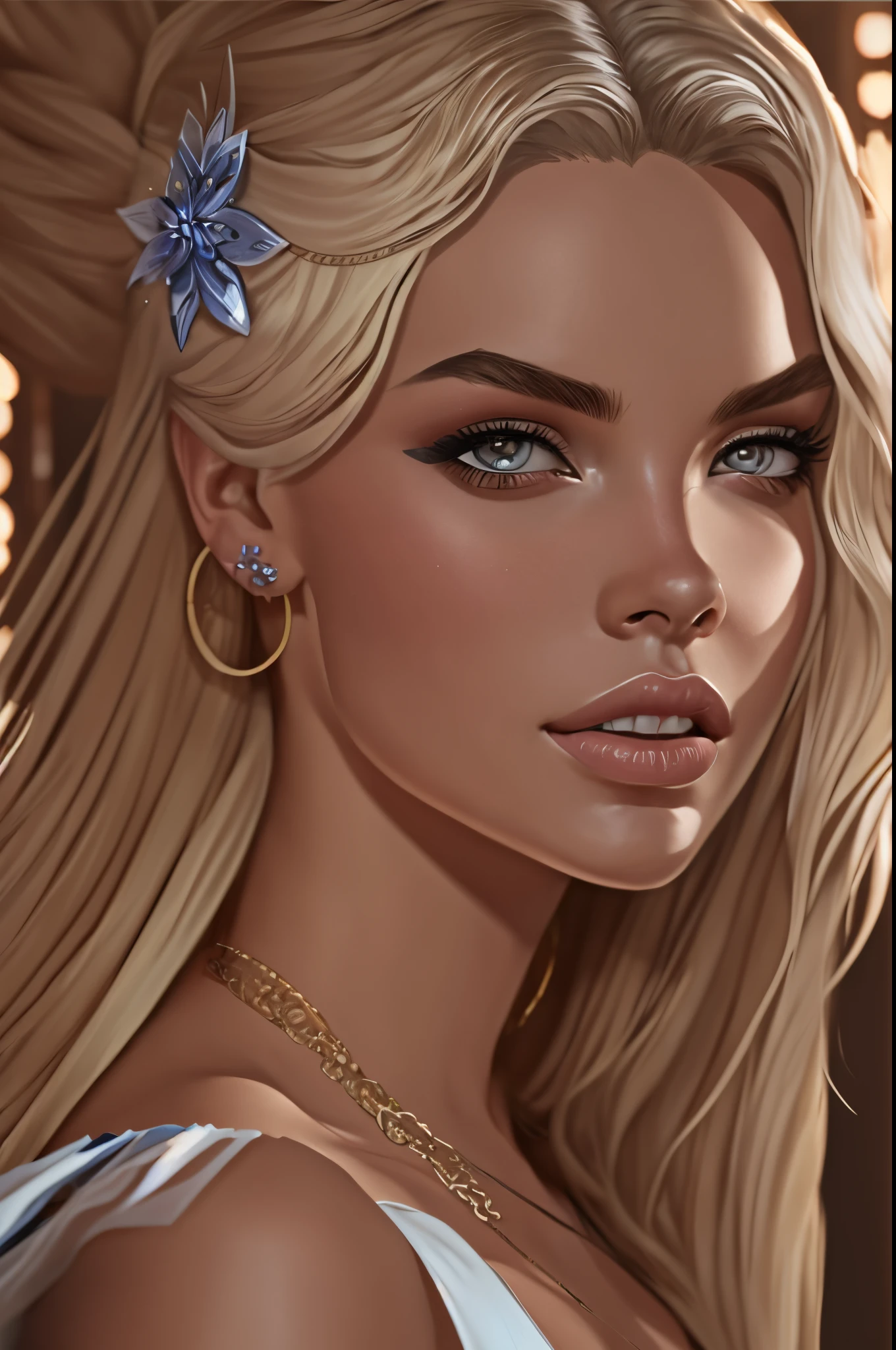 ultra realistic illustration, a stunningly beautiful greek gothic goddess of chaos played by Jordyn jones and dove cameron and margot Robbie and Taylor swift and megan fox, voluminous messy blonde hair, blue eyes, intricate, elegant, highly detailed, digital painting, artstation, concept art, smooth, sharp focus, illustration, art by artgerm and greg rutkowski and alphonse mucha