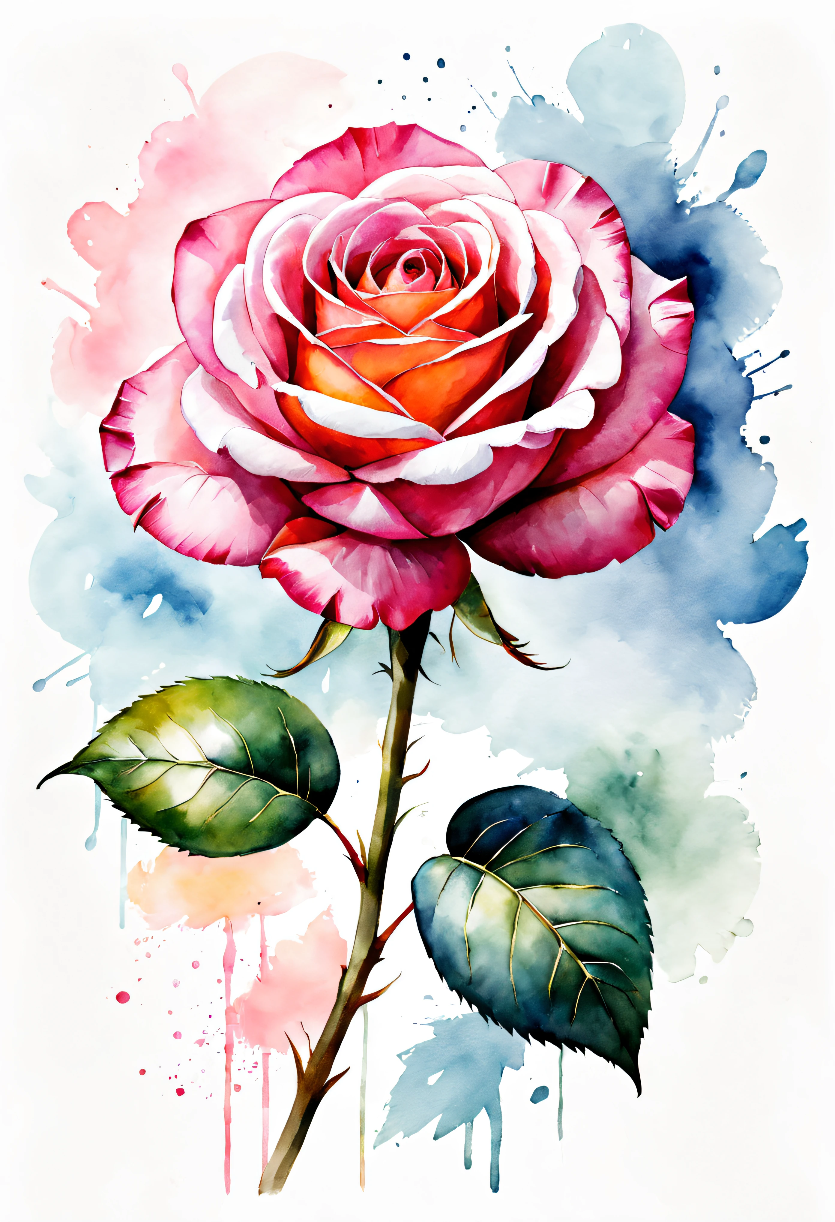 arte conceitual (ultrarrealista:1.3) Watercolor rose floral draw illustration on white background, pintura colorida em Aquarelaa, pintura colorida em Aquarelaa, Aquarela, estilo de pintura em Aquarelaa, watercolor style illustration, pintado em Aquarelaas brilhantes, Aquarela colorida, Aquarela, pintura em Aquarelaa, Aquarela, pintura em Aquarelaa vibrante, Aquarela, Desenho em Aquarelaa, arte em Aquarelaa , uma pintura em Aquarelaa, Aquarela vibrante, Aquarelaa, arte em Aquarelaa, water color . Arte digital, Ilustrativos, Pintura, pintura fosca, altamente detalhado