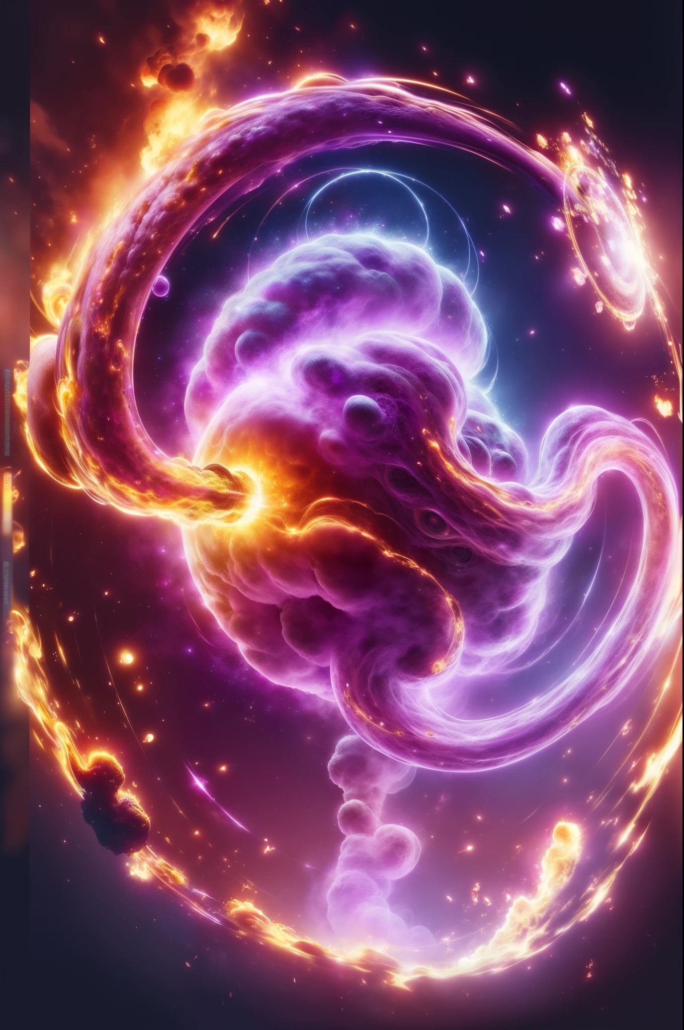 tmasterpiece, Best quality at best, Detailed pubic hair, 1个Giant Breast Girl, tightly dress, Magic Array, Cast spells, fanciful, Purple power, strength, firey, meteors, mages, A high resolution, medieval village, firestorm, on fire, Village Street, Rochas, dirt
