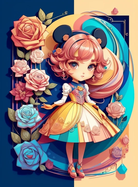 ((a beautiful garden)) - Criador: Walt Disney2023) ), ,, ( Walt Disney acolchoamento ,multidimensional geometric wall PORTRAIT, arte, Chibi,
Yang08k, lindo, Colouring,Rose
Primary works, qualidade superior, melhor qualidade, Arte Oficial, Beautiful and Aesthetic,)) ), ,,  Walt Disney acolchoamento ,multidimensional geometric wall PORTRAIT, arte, Chibi,
Yang08k, lindo, (Colouring, rosa), amarelo ,azul ,vermelho e branco)
Primary works, qualidade superior, melhor qualidade, Arte Oficial, Beautiful and Aesthetic,