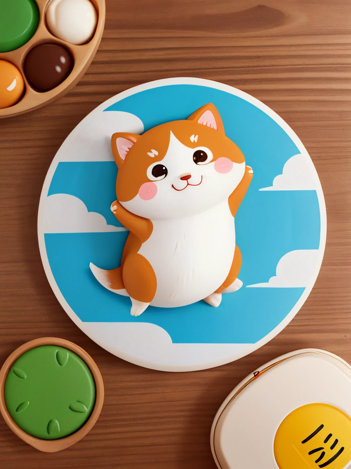 there are many different animals and words written in chinese, hand painted cartoon art style, art cover, kawaii cutest sticker ever, sticker illustration, by Shiba Kōkan, by Kōno Michisei, cute features, 中 元 节, by Gusukuma Seihō, stickers illustrations, cute characters