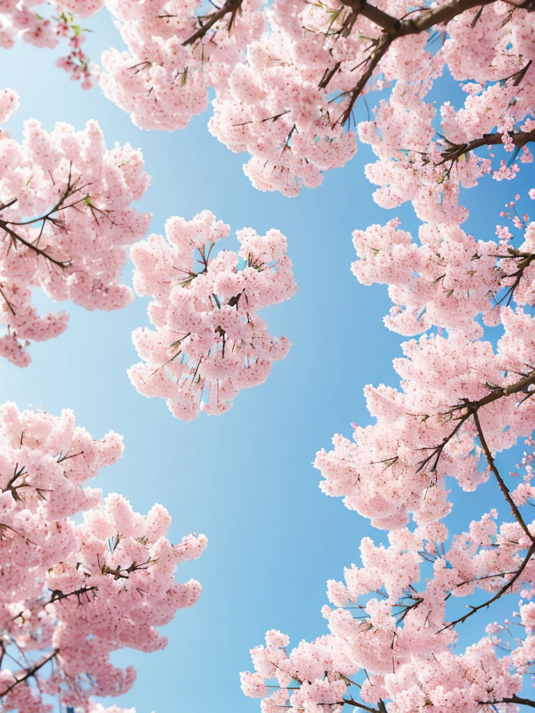 Pink/white color, cherry blossom background