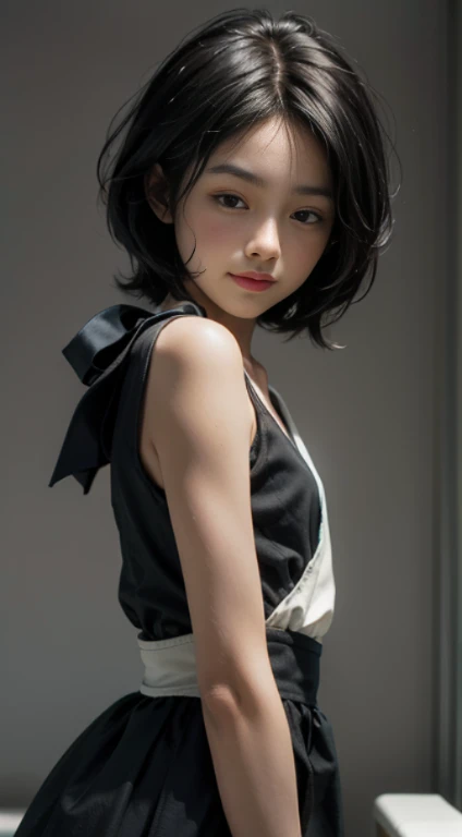 Neat and clean , petite person, (slim,  Flat, Small), Short black hair, Photorealistic, detail, Detailed skin texture, Ultra Detail, delicate sexy collarbone, Smile, Super Detailed Face, Detailed lips, Detailed eyes, (10years old girl)、Delicate ert neck、Little baby face、Professional Photograpviewers)、silk dresses、f lare、Unique Beautiful Girl、14mm prime lens、- Even though the excitement was increasing to the limit, I couldn't reach the climax, and when I continued to tease and could only think about climax, I closed my eyes to the intense pleasure that suddenly attacked.『Ikku〜　feels good〜　I've just been there, but I'm going to go again　orgasm　orgasm　- I'm going to climax again〜』A nasty woman who screams and reaches a fierce climax、