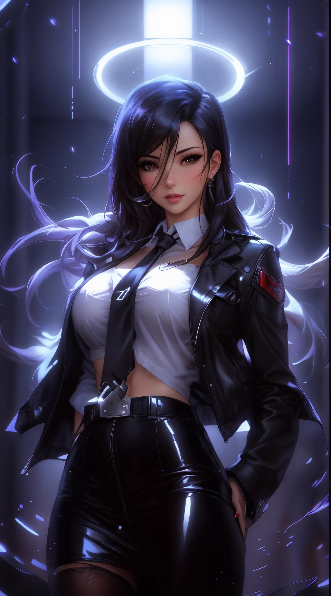 arafed image of a sexy couple posing together in a window, seductive tifa lockhart portrait, tifa, tifa lockhart, tifa lockheart, tifa lockhart portrait, glamorous tifa lockheart, portrait of tifa lockhart, tifa lockhart with white hair, range murata and artgerm, 8k high quality detailed art
