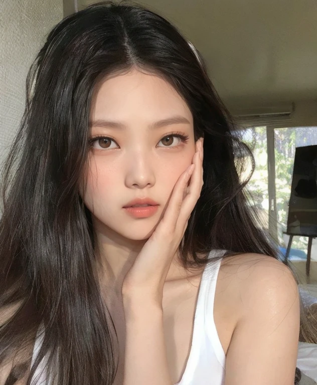 Jennie from Blackpink face, fotorrealista, ultrahd, 8k.