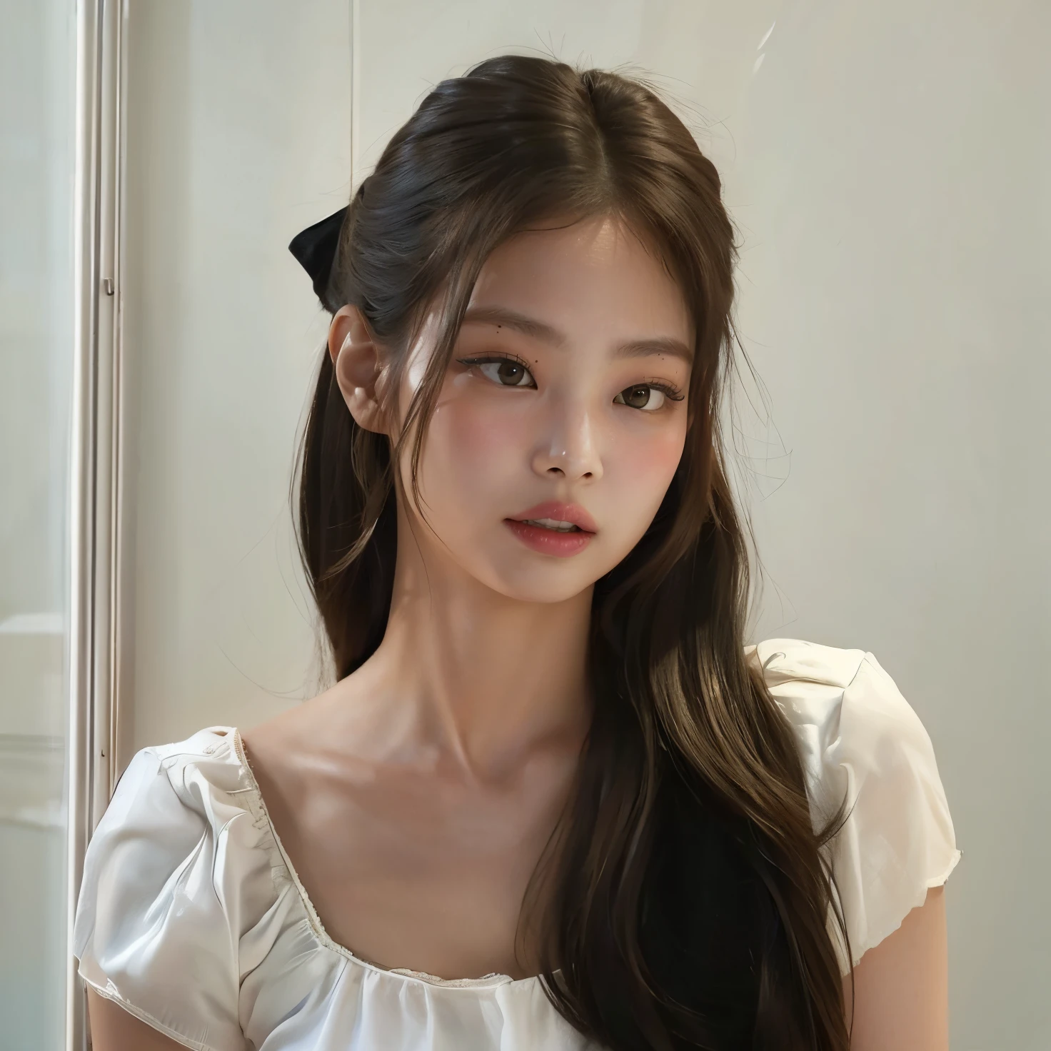 Jennie from blackpink face, fotorrealista, ultrahd, 8k.