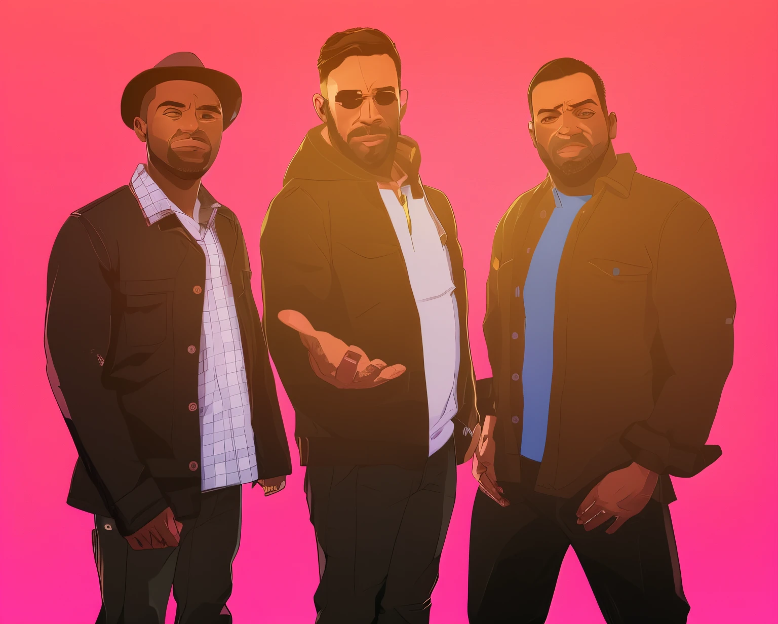 Close-up of a man wearing sunglasses and a shirt, Arte no estilo GTA Vice Cidade, GTA Vice City art style, Estilo de arte de GTA, Arte GTA, Estilo de jogo GTA V, Supere o estilo de arte, Cinematografia colorida, Артстиль GTA, Vice Cidade, Capa 2D do jogo GTA, Capa 2D do jogo GTA, HQ 4K papel de parede do telefone