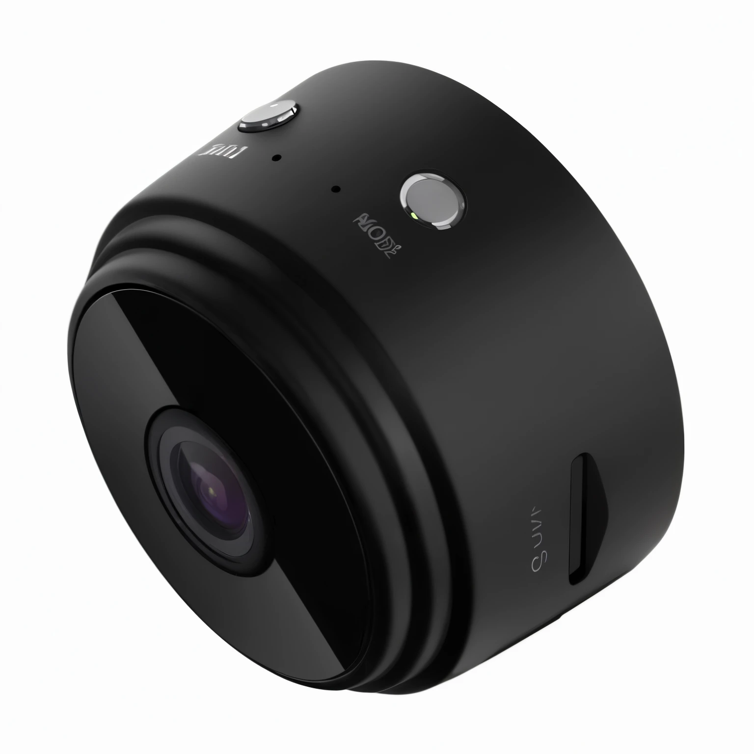 Black camera with lens on white background, 1080p, 1 0 8 0 p, wide camera angle, full body profile camera shot, security camera footage, hidden camera, Gadgets, Turn back to the camera, Fisheye camera, security cam footage, 20mm camera, high angle camera