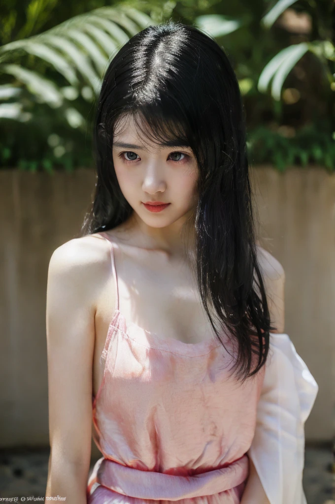 ((1 female: 1.5)), (anatomically correct proportions), (Sexy proportions), ((sexyposture)), ((Whole body: 2)), Detailed face, detailed hairs, Detailed skin, ((Small face: 1.2)), Thin waist, (Large breasts), ((Short torso)), ((1 screen)), 8K, RAW shot, Highest quality, ((Masterpiece)) , Realistic photo, Shoot above the knee, (Beautiful face like a Japanese actress), 18-year-old beauty, (((City streets where it will rain in the near future: 1.5))), (Neon signs in the beautiful city: 1.5), ((Beautiful woman standing in the rain)), ((and the body is soaked)), (((Sheer off-the-shoulder blouse is (Wet)))), ((Wet (Sticks to the skin) off-shoulder blouse: 1.5)), ((Fitted off-the-shoulder blouse)), ((No bra: 1.5)), (((shadowing: 1.5))), (( Light-colored shirt)), ((Tight skirts are (Wet): 1.5)), (((Wet hair: 1.8))), (((wet bangs: 1.8))), (Sad expression)