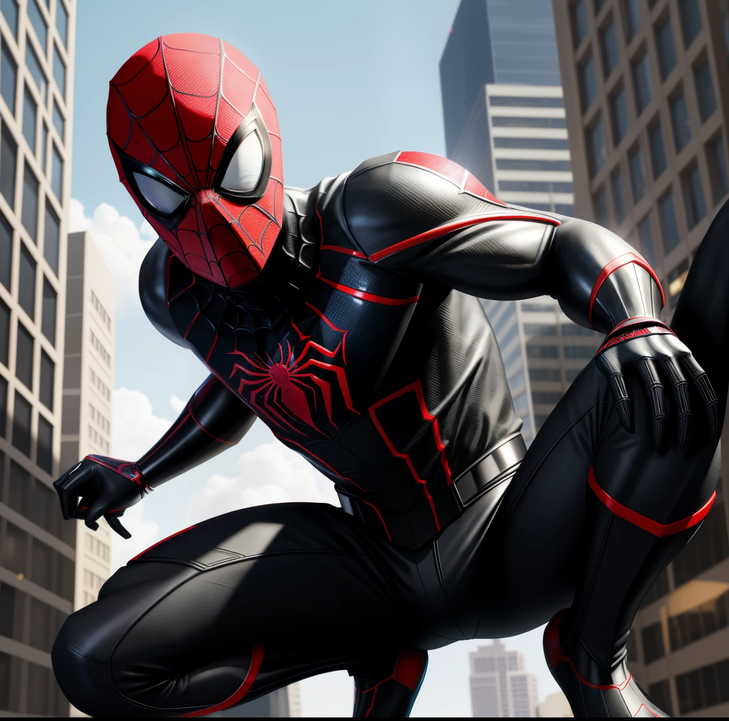 Mulher Homem-Aranha - Aranha - Homem e Aranha - Homem em uma Cidade Escura, spider - estilo de arte verso, no aranhaverso, aranhaverso, no aranhaverso, Estilo futurista Homem-Aranha, Miles Morales!!!, 3840 x 2160, 3840x2160, Miles Morales, hq 4k papel de parede, renderizado em sfm, super detailed rendering