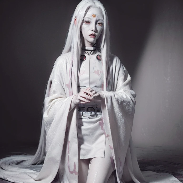 (masterpiece, best quality, extremely detailed CG unity 8k wallpaper:1.5), (orochimaru, albino, slender androgynous male:1.5)