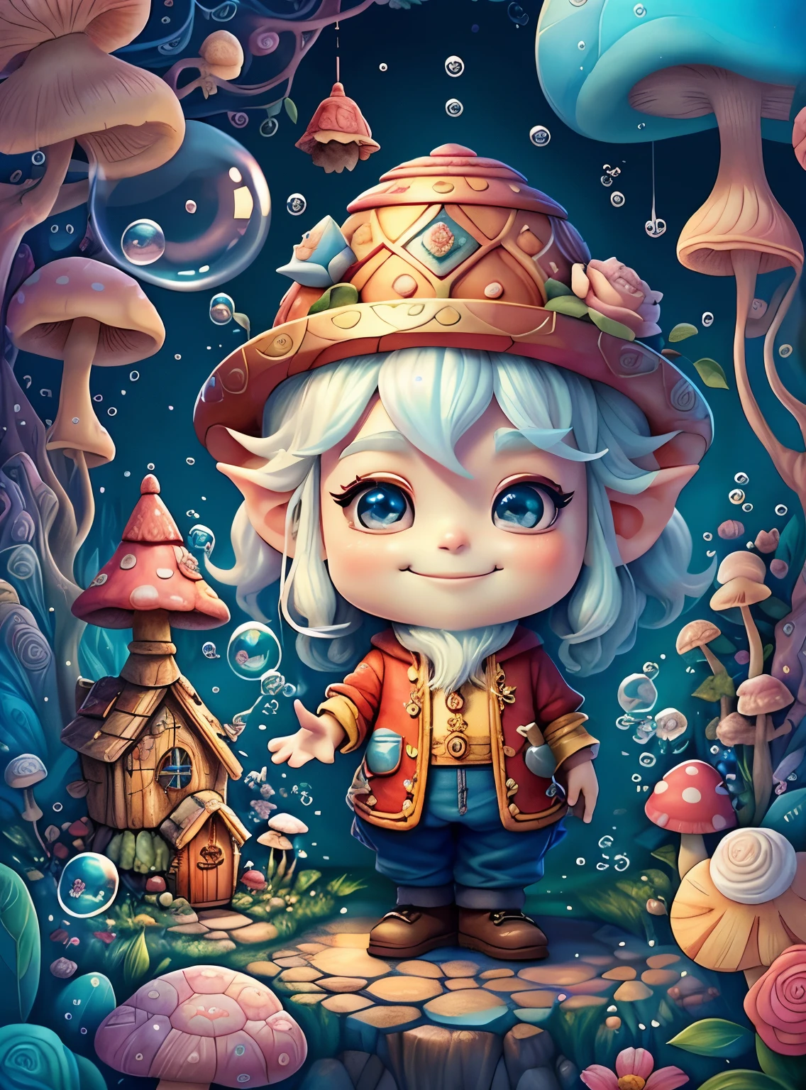 ((cute gnome smiling with a beautiful mushroom house with flowers and bubbles)) - Criador: Walt Disney2023) ), ,, ( Walt Disney acolchoamento ,multidimensional geometric wall PORTRAIT, arte, Chibi,
Yang08k, lindo, Colouring,Rose
Primary works, qualidade superior, melhor qualidade, Arte Oficial, Beautiful and Aesthetic,)) ), ,, Walt Disney acolchoamento ,multidimensional geometric wall PORTRAIT, arte, Chibi,
Yang08k, lindo, (Colouring, rosa), amarelo ,azul ,vermelho e branco)
Primary works, qualidade superior, melhor qualidade, Arte Oficial, Beautiful and Aesthetic,