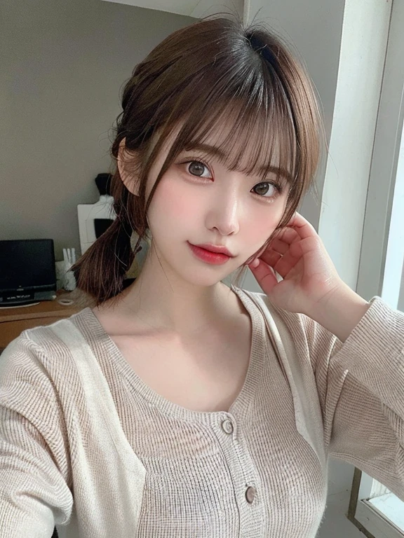(masterpiece:1.3), (8K, Photorealsitic, Raw photography, Top image quality: 1.4), 20 year old girl、(Random hairstyles:1.2)、Super Detail Face、Eye of Detail、二重まぶた、foco nítido:1.2、prety woman:1.4、light brown hair、poneyTail、Natural Color Lip、top-quality、masterpiece、超A high resolution、(Photorealsitic:1.4)、very detailed and professional lighting、wear a dark blue sweater、slender、serious facial expression、Transparent skin、randome pose、Glowing hair、Gravure Model Pose、(masterpiece:1.3), (8K, Photorealsitic, Raw photography, Top image quality: 1.4), 20 year old girl、(Random hairstyles:1.2)、Super Detail Face、Eye of Detail、二重まぶた、foco nítido:1.2、prety woman:1.4、light brown hair、poneyTail、Natural Color Lip、top-quality、masterpiece、超A high resolution、(Photorealsitic:1.4)、very detailed and professional lighting、wear a dark blue sweater、slender、serious facial expression、Transparent skin、randome pose、Glowing hair、Gravure Model Pose、(Ultra Real), (Illustration), (High resolution), (8K), (Very detailed), (Best Illustration), (Beautiful quality with attention to detail), (ultra-detailliert), (masutepiece), (Wallpaper), (Detailed face), ty, Upper Body Up, sexy pose ,Room,Short hair, inner colored,Solo,Full body,see through pajama , ,full of sweat, japanes,