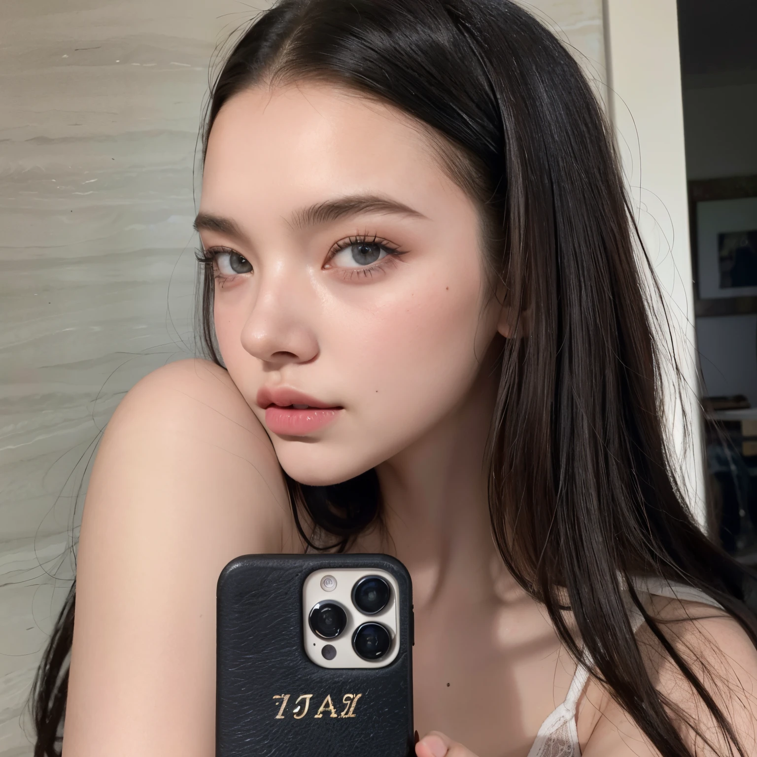 Arafed woman taking a selfie with her phone in a mirror, hermosa poarch, 18 years old, Retrato Sophie Mudd, Dasha Taran, anya taylor joy, Hailee Steinfeld, Modelo de Instagram, Anna Nikolanova aka Newmilky, 2 4 year old female model, Anya Taylor-Joy, Modelo de ultra alta calidad, anya taylor - joy