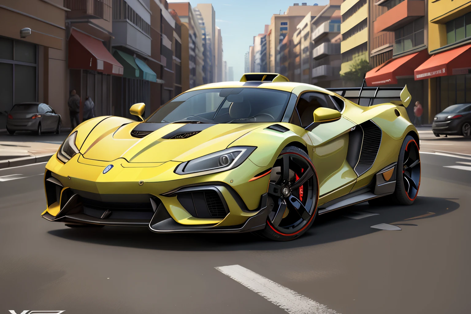 CnCGDIAI a sport car in street