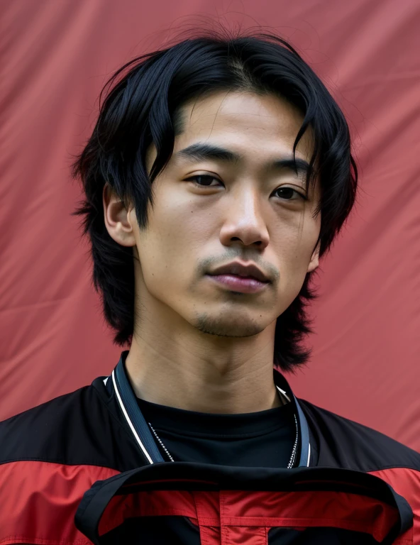 arafed asian man with a red jacket and a black shirt, Kazuya Takahashi, Masami Suda, Cai Xukun, Kazuya Tsurumaki, Pegue a Zona, Miura Kentaro, Yuya Nagai, Norihiro Yagi, Jinyoung Canela, Kentaro Miura!, Kentaro, TaeJune Kim