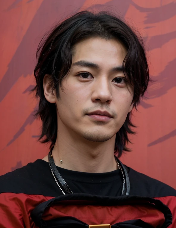 arafed asian man with a red jacket and a black shirt, Kazuya Takahashi, Masami Suda, Cai Xukun, Kazuya Tsurumaki, Pegue a Zona, Miura Kentaro, Yuya Nagai, Norihiro Yagi, Jinyoung Canela, Kentaro, Kentaro Miura!, TaeJune Kim