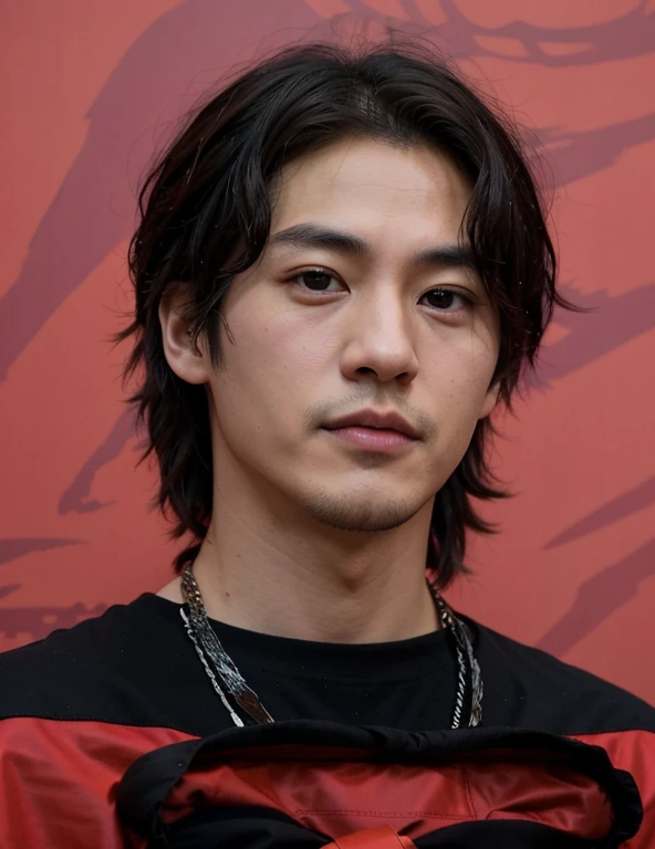 arafed asian man with a red jacket and a black shirt, Kazuya Takahashi, Masami Suda, Cai Xukun, Kazuya Tsurumaki, Pegue a Zona, Miura Kentaro, Yuya Nagai, Norihiro Yagi, Jinyoung Canela, Kentaro, Kentaro Miura!, TaeJune Kim