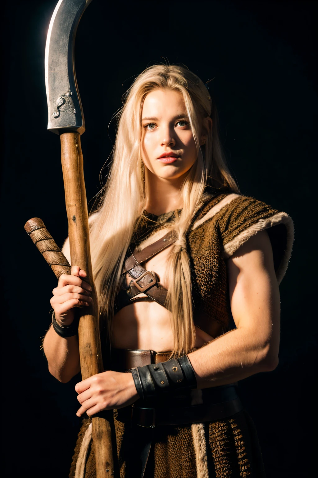 a viking with an axe