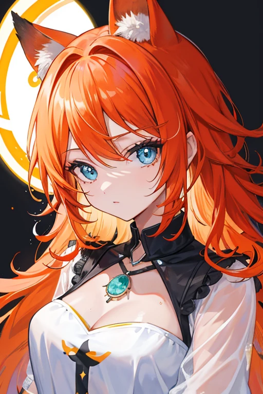professional award winning photo, Close-up of woman with long hair, fluttering in the wind, orange flowing hair, gorgeous digital painting, gorgeous digital art, beautiful gorgeous digital art, orange glowing hair, glowing flowing hair, beautiful digital painting, glossy digital painting, beautiful digital artwork, flowing glowing hair, beautiful digital art, very beautiful digital art, stunning digital painting, beautiful digital illustration, luminism, closed aperture