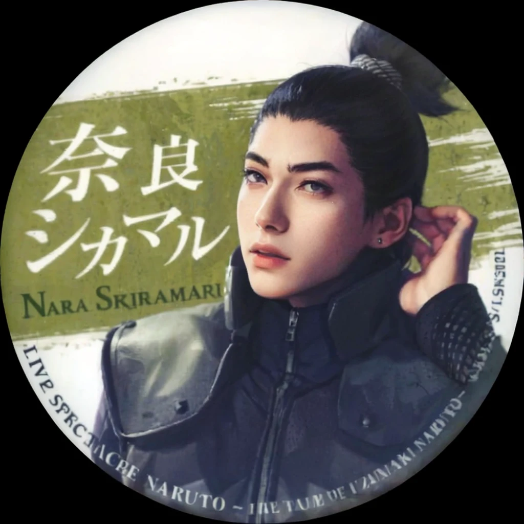 young man, black hair in high pointed ponytail, thin black eyebrows, slanted black eyes, strong jaw, light skin, dark green clothes, Shikamaru Nara, realism, 3d
