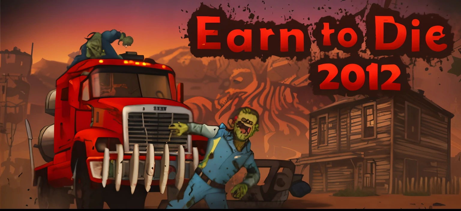 truck with zombie characters and a man in a blue suit, 20K, capa do jogo, 2 mil, 2K, 2 d arte do jogo gta capa, 2d arte do jogo gta capa, 1 2 mil, 12K, mobile game art, Cartaz Promocional do Jogo, Arte do jogo 2D, 2 D arte do jogo, game icon, zumbi em todos os lugares