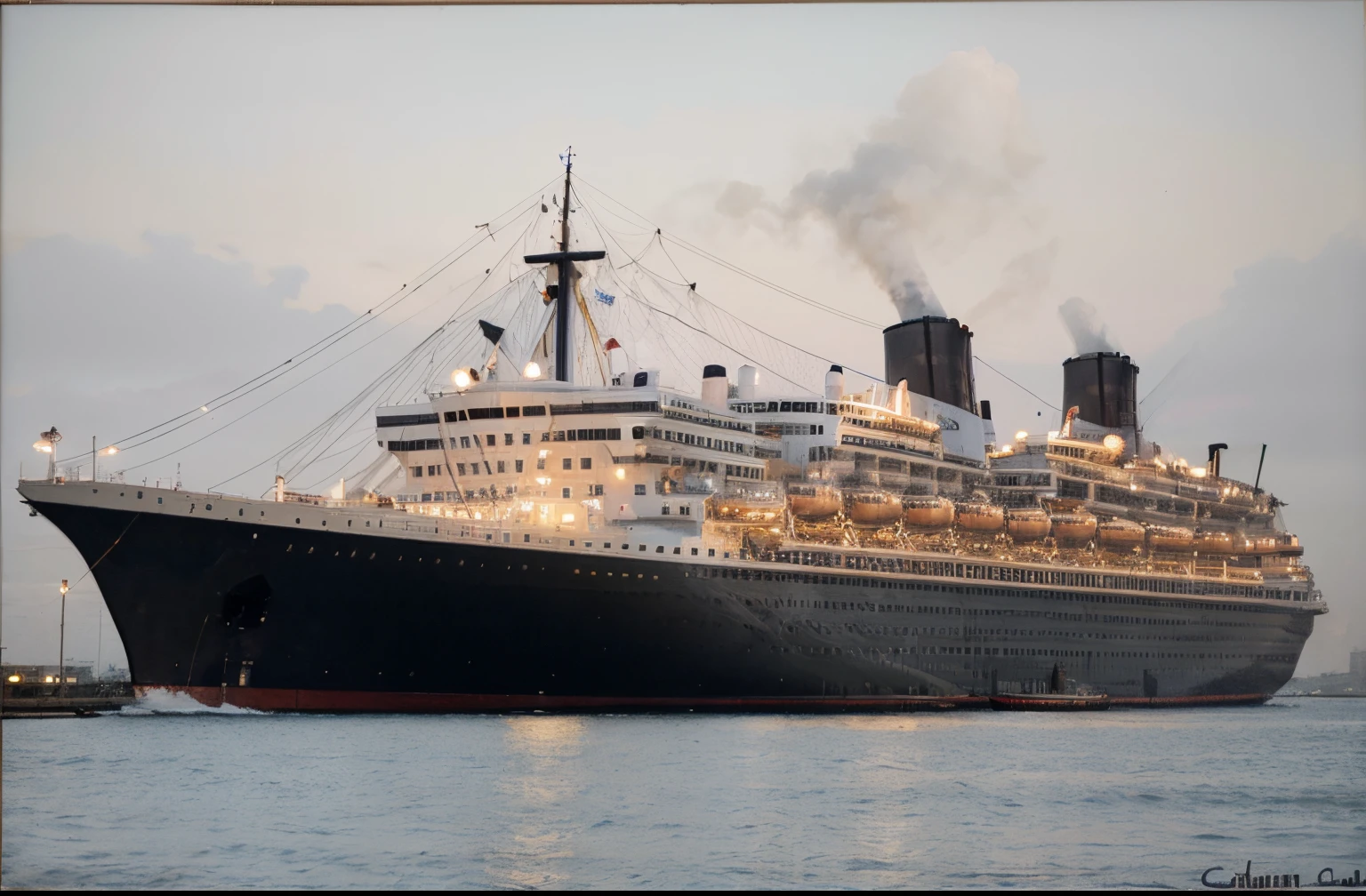Redo it so it's dark, oil-painting, that attracts attention, and written on the back: Queen Mary